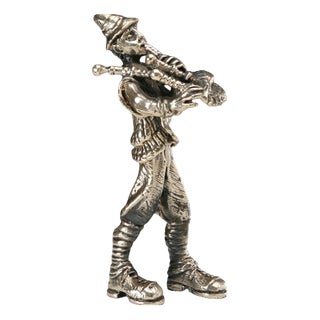 Bagpipe Player in Silver by Sorini Arezzo For Sale