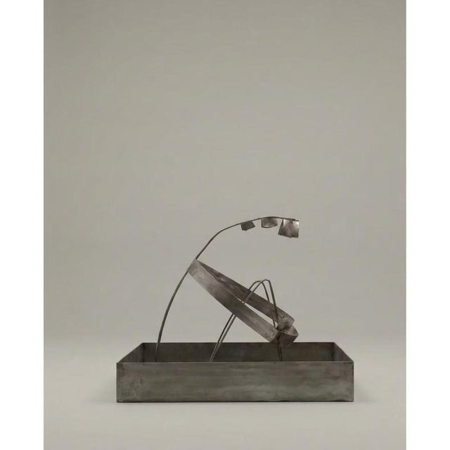 A Hopeless Man Sculptural Statue in Stainless Steel by Metalmorphosis Studio For Sale - Image 4 of 8