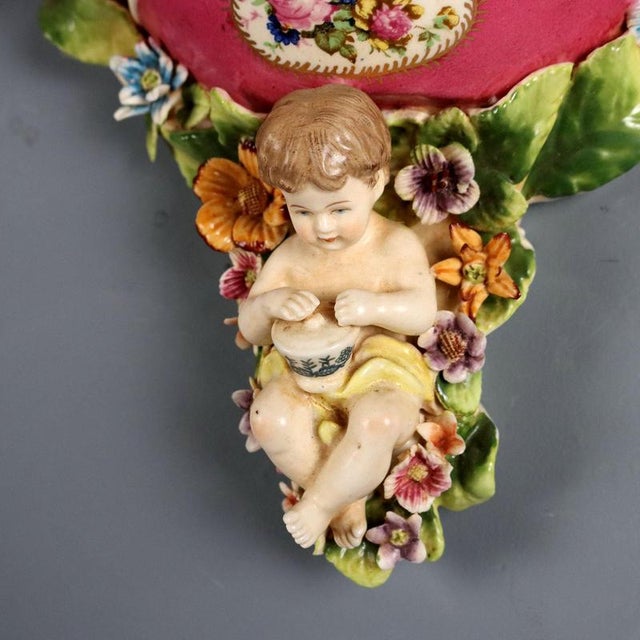 Porcelain Wall Planters, Set of 2 For Sale - Image 4 of 10