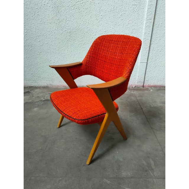 Mid-Century Scandinavian Fabric Armchairs, 1970, Set of 2 For Sale - Image 3 of 17