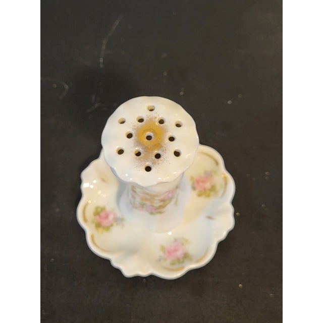 Early 20th Century Vintage Limoge Porcelain Hatpin Holder For Sale - Image 5 of 13