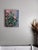 Contemporary Prickly Pear in Flower by Terra Novak | Oil on wood Cactus with pink flowers and buds For Sale - Image 3 of 5