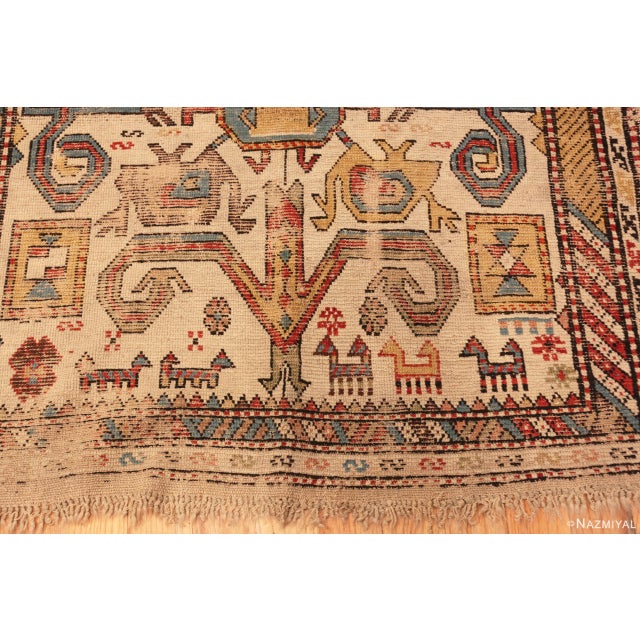 Nazmiyal Collection Antique Caucasian Dagestan Rug For Sale - Image 4 of 8