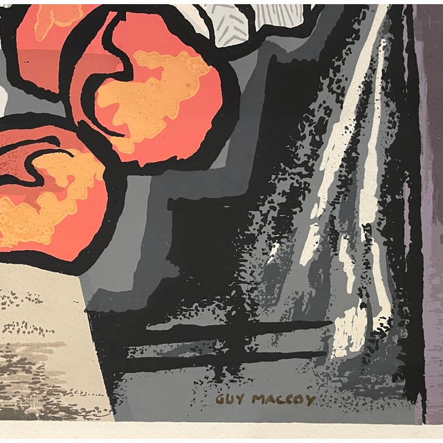 Guy Maccoy (1904-1981) "Still Life" MCM serigraph on paper, signed lower right in the plate. Sheet: 19.25 x 24.5 inches...