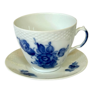 Royal Copenhagen "Blue Flower Braided" Coffee Cup and Saucer