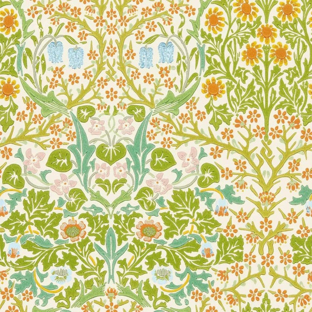 Morris & Co Blackthorn Wallpaper in Spring For Sale