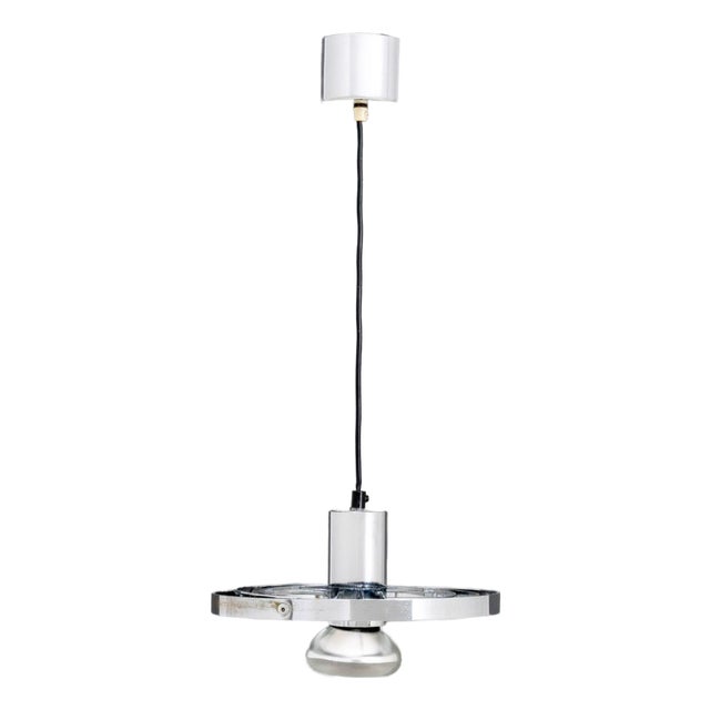 English Chrome "Fibonacci" Pendant Lamp For Sale