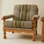 Wood Danish Mid Century Oak Easy Chairs With Wool Cushions, a Pair, 1970's For Sale - Image 7 of 10