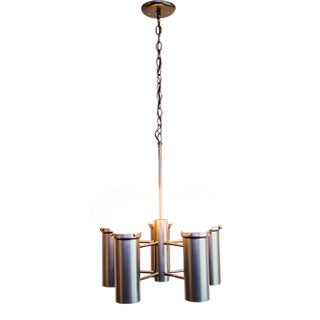Vintage Mid Century Five Globe Chandelier by Feldman For Sale