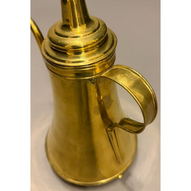 19th Century Dutch Brass Coffee Pot With Turned Legs For Sale In Indianapolis - Image 6 of 9