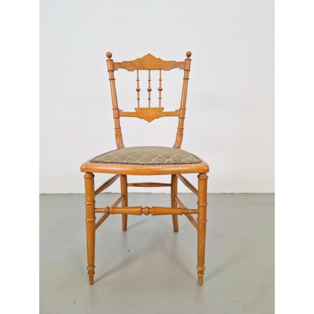 Vintage Chiavari Spool Chair, Italy, 1950s For Sale - Image 3 of 9