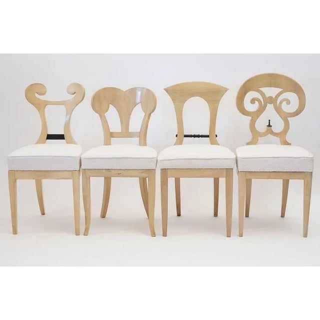 Contemporary Biedermeier White Eclectica Dining Chairs from Silvio Piattelli, Set of 8 For Sale - Image 3 of 18