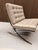 Ludwig Mies van der Rohe Barcelona Chair in Light Grey Volo Leather by Ludwig Mies van der Rohe for Knoll Inc. / Knoll International, 2010s For Sale - Image 4 of 6