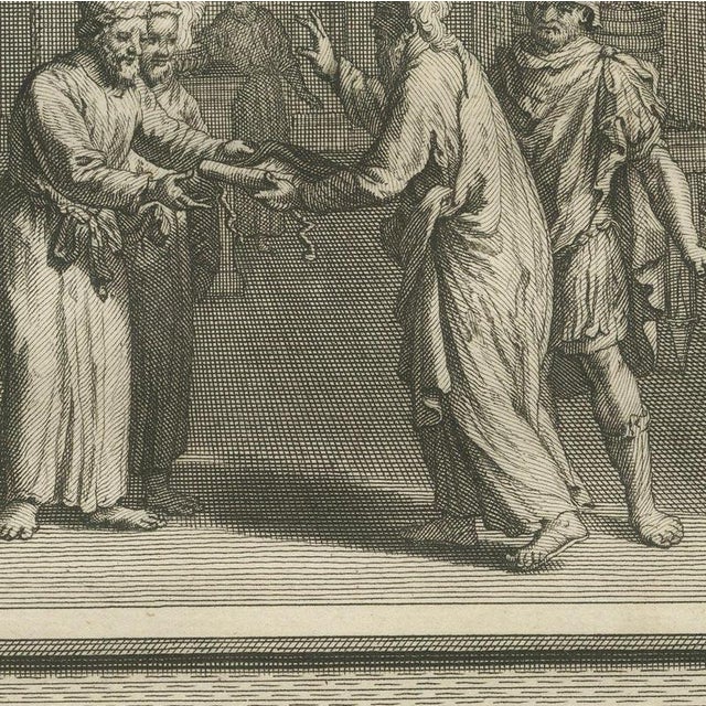 Pieter Mortier, Moses Charges Joshua and the Death of Moses, 1700, Engraving For Sale - Image 6 of 12