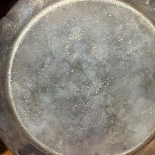 Vintage Silver-Plated Lotus Flower Bowl Produced by Reed & Barton Mid Century For Sale In San Diego - Image 6 of 7