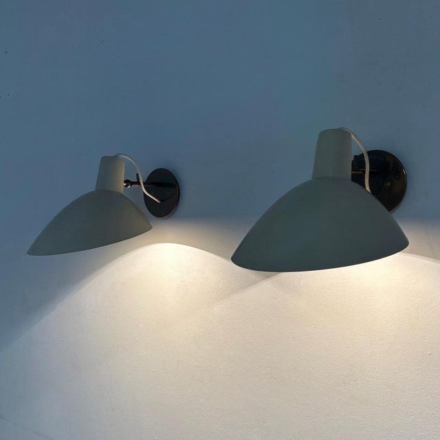 Visor Wall Lights by Vittoriano Vigano for Arteluce, 1950, Set of 2 For Sale - Image 12 of 15