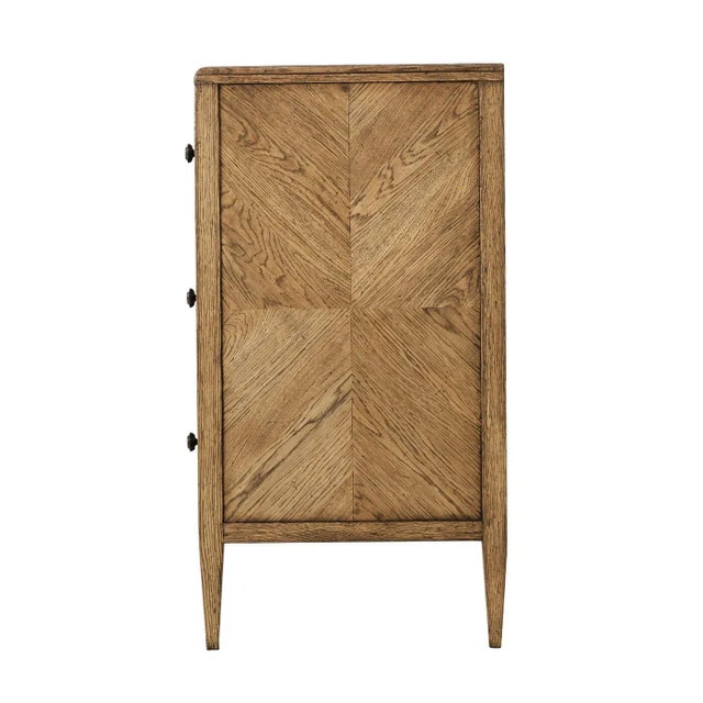 Rustic Oak Chest of Drawers - Light For Sale - Image 4 of 7