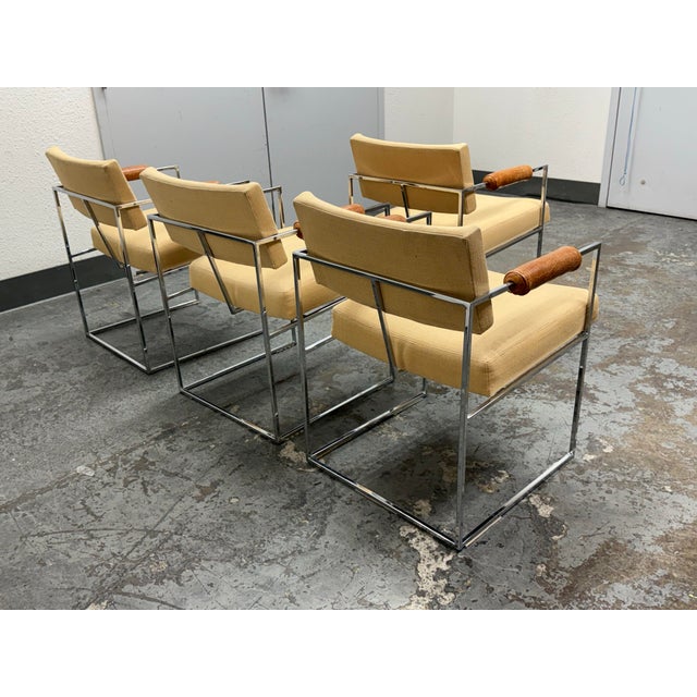 Late 20th Century Milo Baughman for Thayer Coggin Model 1188 Armchairs, Set of Four For Sale - Image 5 of 12