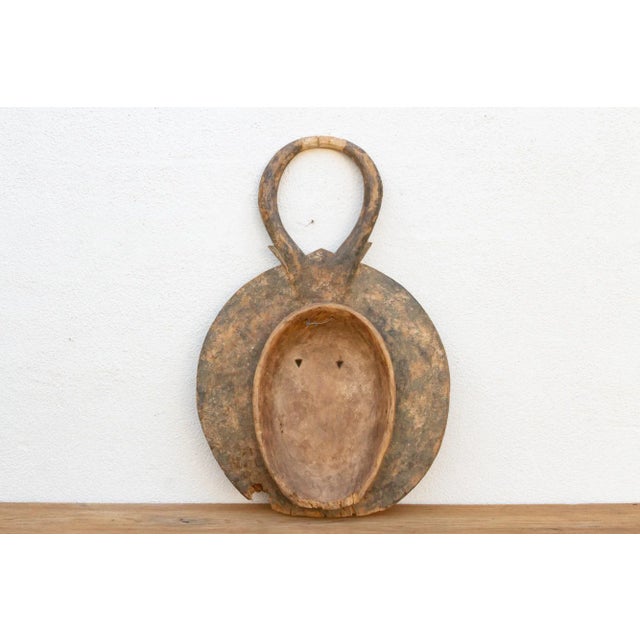 Rusted Brown African Sun Mask For Sale - Image 10 of 11