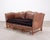 English Country English Style Distressed Leather and Walnut Sofa For Sale - Image 3 of 18