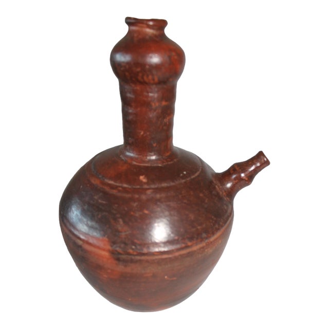 Antique Kendi a Traditional, Handle-Less Pouring Vessel From Southeast Asia For Sale