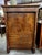 Empire period walnut secretary desk Front opening with three drawers and a drop-front Very beautiful interior with a green...