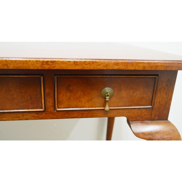Kittinger Kittinger Burled Walnut Desk For Sale - Image 4 of 14