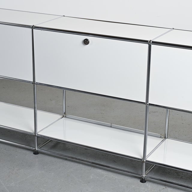 White Sideboard with Three Doors from USM Haller, Switzerland, 1970 For Sale - Image 8 of 18