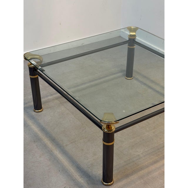 Regency Coffee Table with Glass Top For Sale - Image 5 of 7