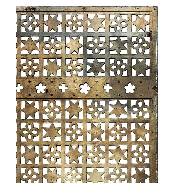 Antique Moorish Deco Style Steel Grille For Sale - Image 4 of 10