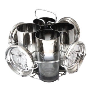 Highball Glass Caddy Trojan Warrior For Sale