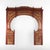 Brown Vintage Chinese Gilt & Vermillion Scenic Carved Rosewood Doorway Entry Panel For Sale - Image 8 of 16