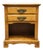 Link Taylor Countryside Collection Solid Oak Early American Rustic 21" Open Cabinet Nightstand 6613 For Sale