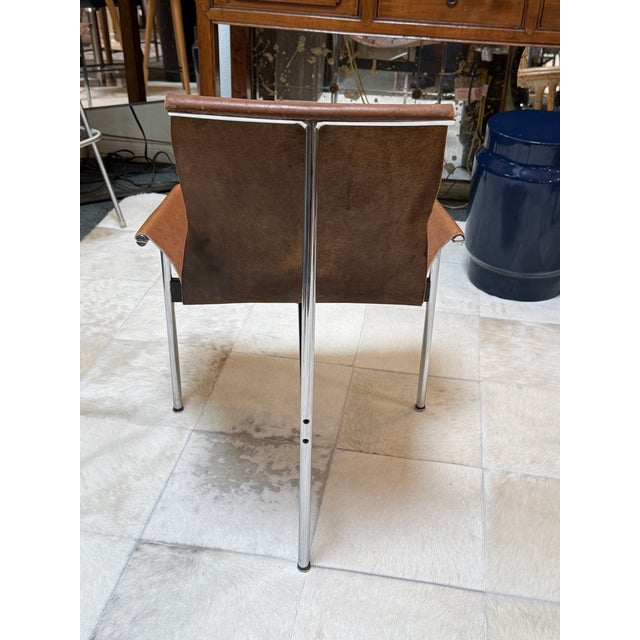 Metal Katavolos, Kelley, and Littell for Laverne International T-Chair, Mid 20th Century For Sale - Image 7 of 12