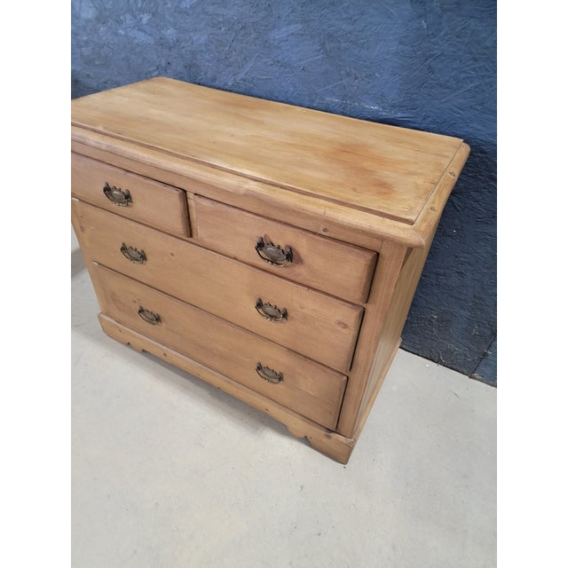 Victorian Antique Pine Two Over Two Chest of Drawers From England For Sale - Image 3 of 12