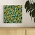 Contemporary Gordon Sizelove "Elation" Pastel on Paper, Abstract Swirl Pattern Drawing in Turquoise, Bay Area California Art, Original 20 X 20 Inches, 2022 For Sale - Image 3 of 5