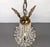 French 1940's Italian Empire Revival "Sac E Perle" Crystal Basket Chandelier For Sale - Image 3 of 13