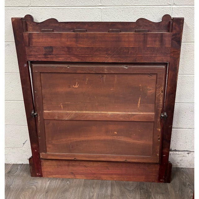 Antique Victorian Eastlake Marble Top Walnut Dresser With Mirror For Sale - Image 12 of 13