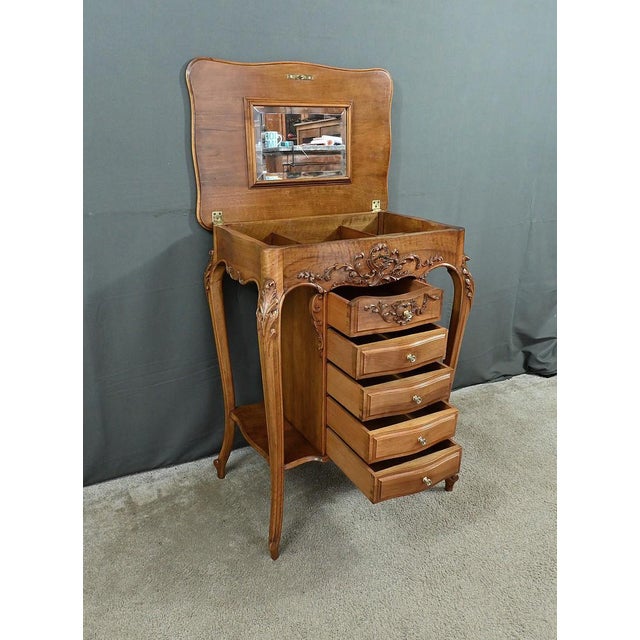 Louis XV Style Coffee Table in Walnut For Sale - Image 15 of 18