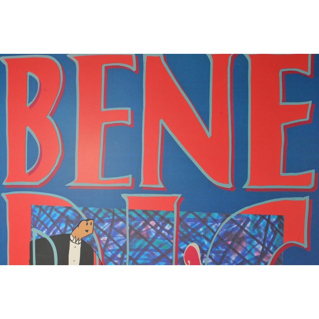 A bold and highly decorative framed serigraph poster created by Spanish artist and designer Javier Mariscal for...
