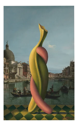 Juris Dimiters, Tango in Venice, 2014, Oil Painting & Digital Print