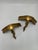 Wood Vintage Italian Gold Wooden Wall Brackets, a Pair For Sale - Image 7 of 7