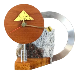 Memphis Styled Artisan Made Clock, 1990s