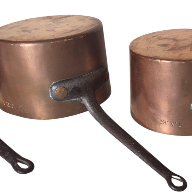 American Late 19th Century A Set of 4 Large American Copper Pots For Sale - Image 3 of 7