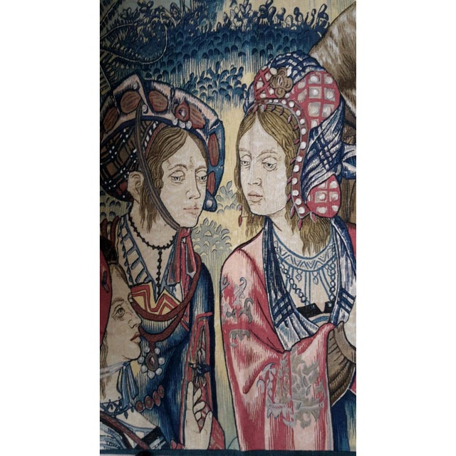 Traditional Two Renaissance Style Tapestries - Story of David and Bethsabee For Sale - Image 3 of 11