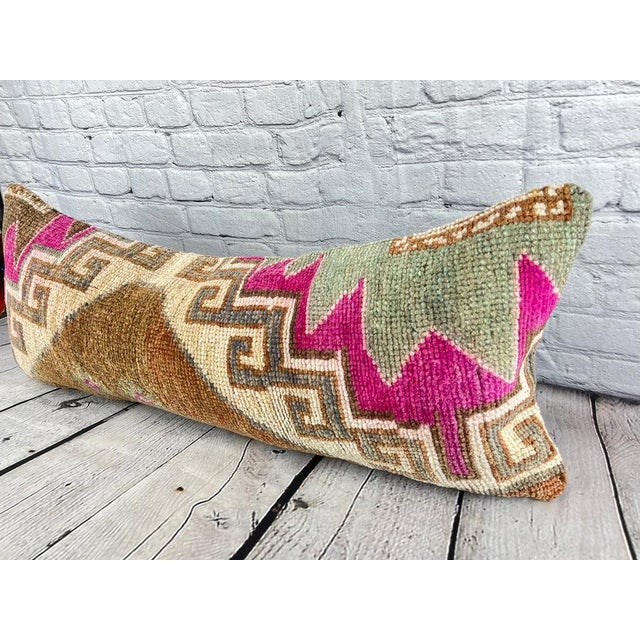 Vintage Pillow Case Turkish Rug Pillow Decorative Rug Pillow Dry cleaning only. PILLOW INSERT IS NOT INCLUDED