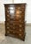 English Drexel 18th Century Collection Banded Chest of Drawers For Sale - Image 3 of 13
