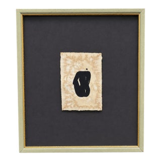 The Star - Abstract Figure on Coffee Stained Paper For Sale