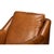 Wood Light Brown Leather Accent Chair For Sale - Image 7 of 10