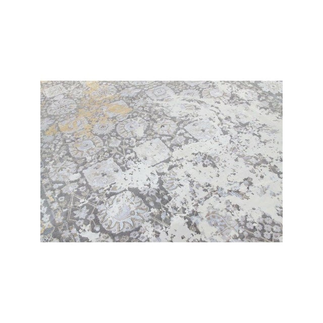 1990s Handwoven Transitional Area Rug 9x12 For Sale - Image 10 of 12